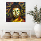 Lord Buddha by Neeraj Mrs Parswal on GIANT ART - brown mixed media