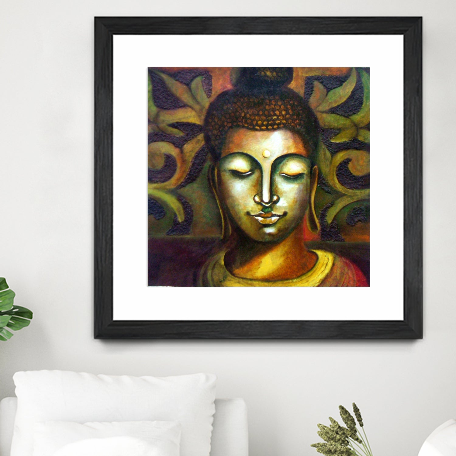 Lord Buddha by Neeraj Mrs Parswal on GIANT ART - brown mixed media