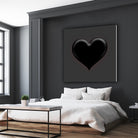 Black Heart Emoji by William Cuccio on GIANT ART - black digital painting