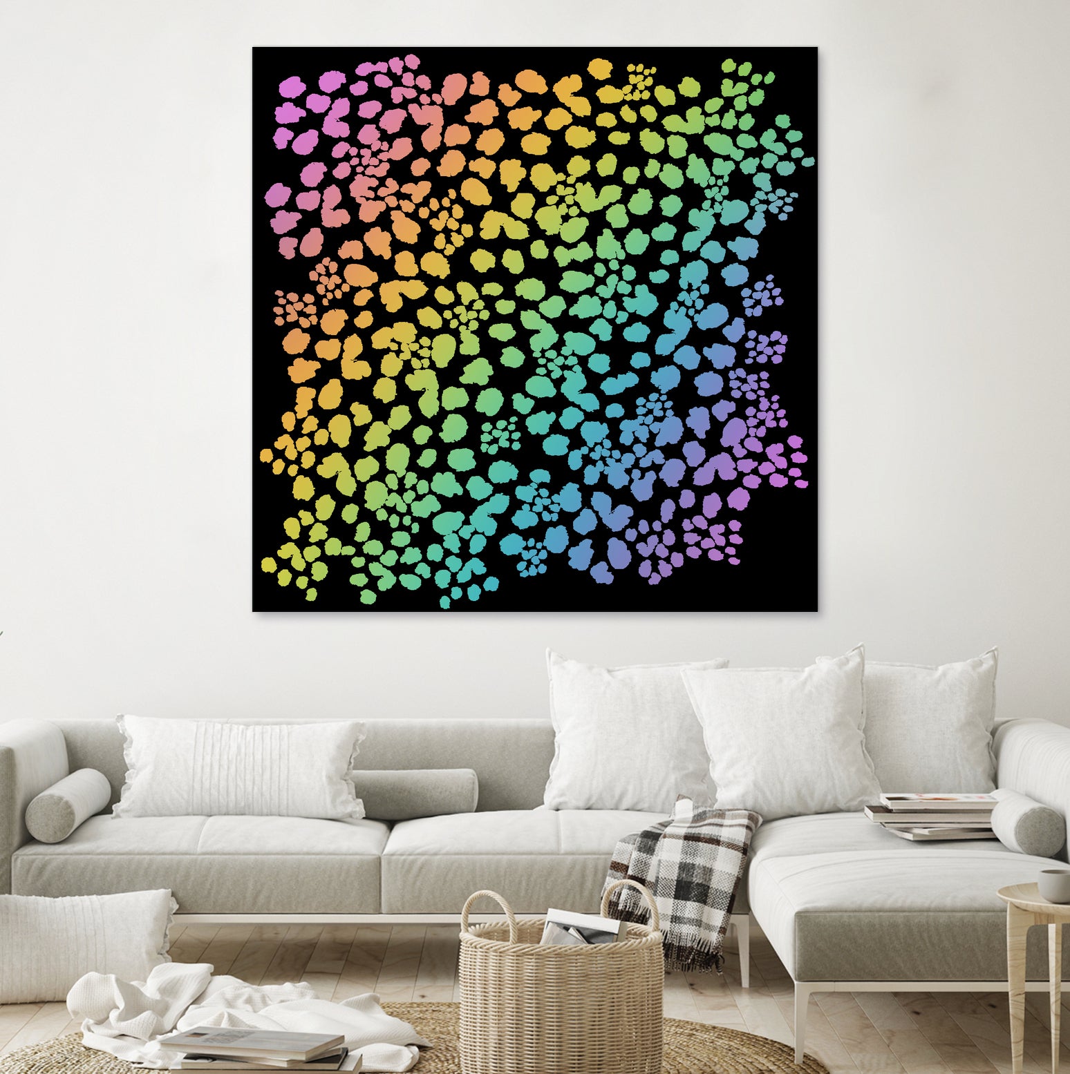 Rainbow Abstract Animal Print by Kelsey Lovelle on GIANT ART - green digital painting