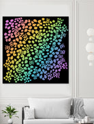 Rainbow Abstract Animal Print by Kelsey Lovelle on GIANT ART - green digital painting