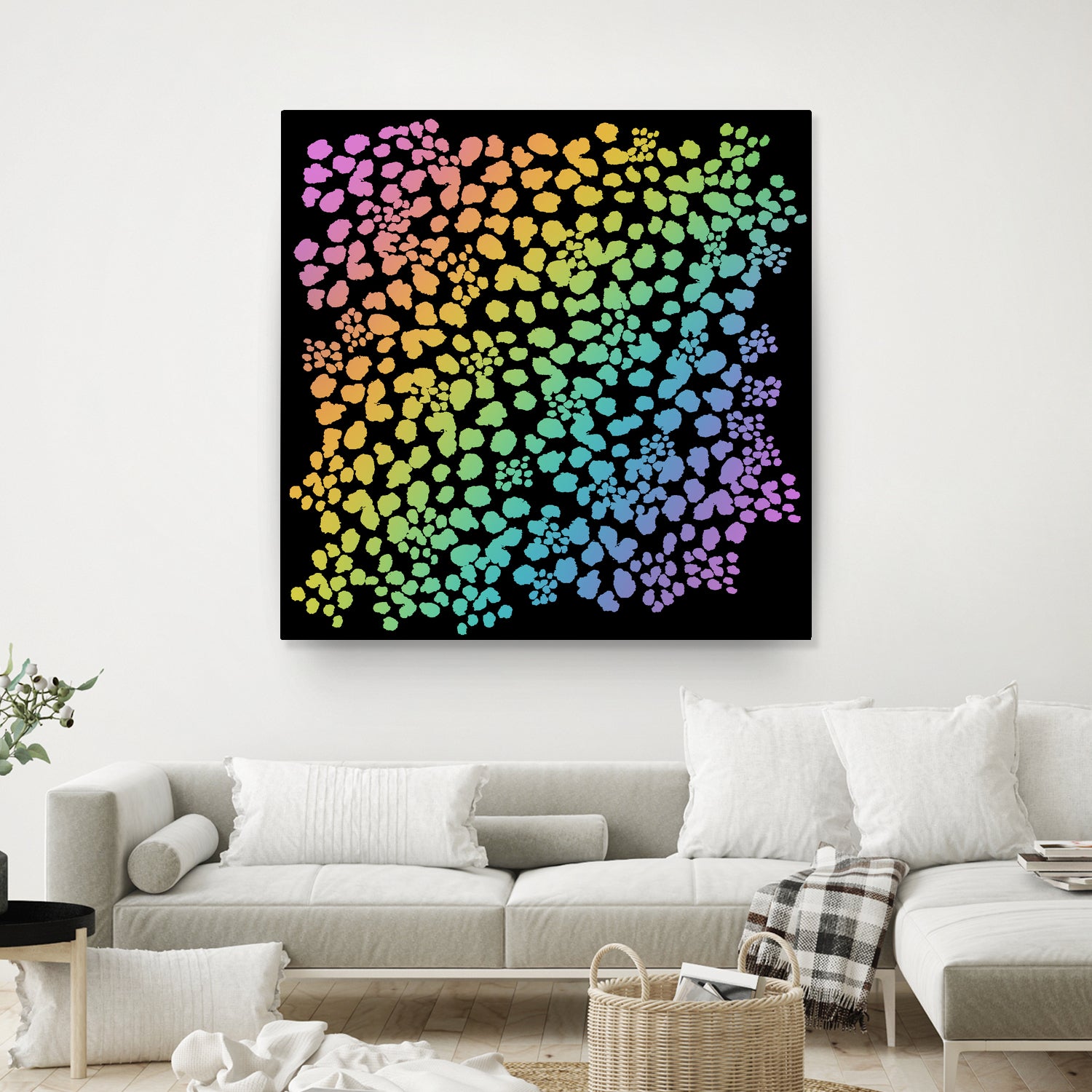 Rainbow Abstract Animal Print by Kelsey Lovelle on GIANT ART - green digital painting