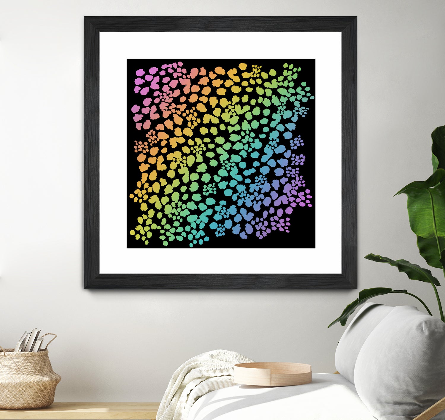 Rainbow Abstract Animal Print by Kelsey Lovelle on GIANT ART - green digital painting