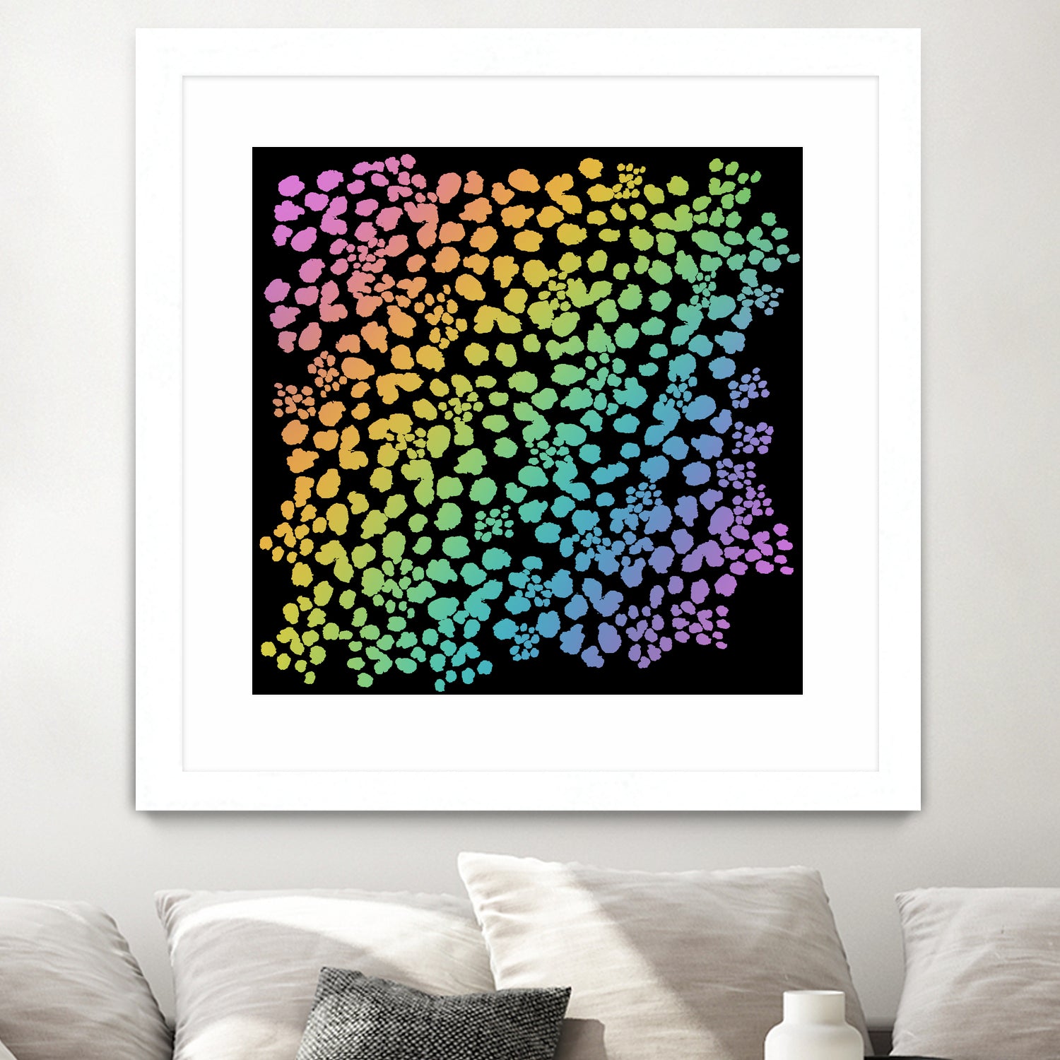 Rainbow Abstract Animal Print by Kelsey Lovelle on GIANT ART - green digital painting