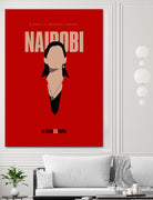 Nairobi art print by Megenta Studio on GIANT ART - red photo illustration