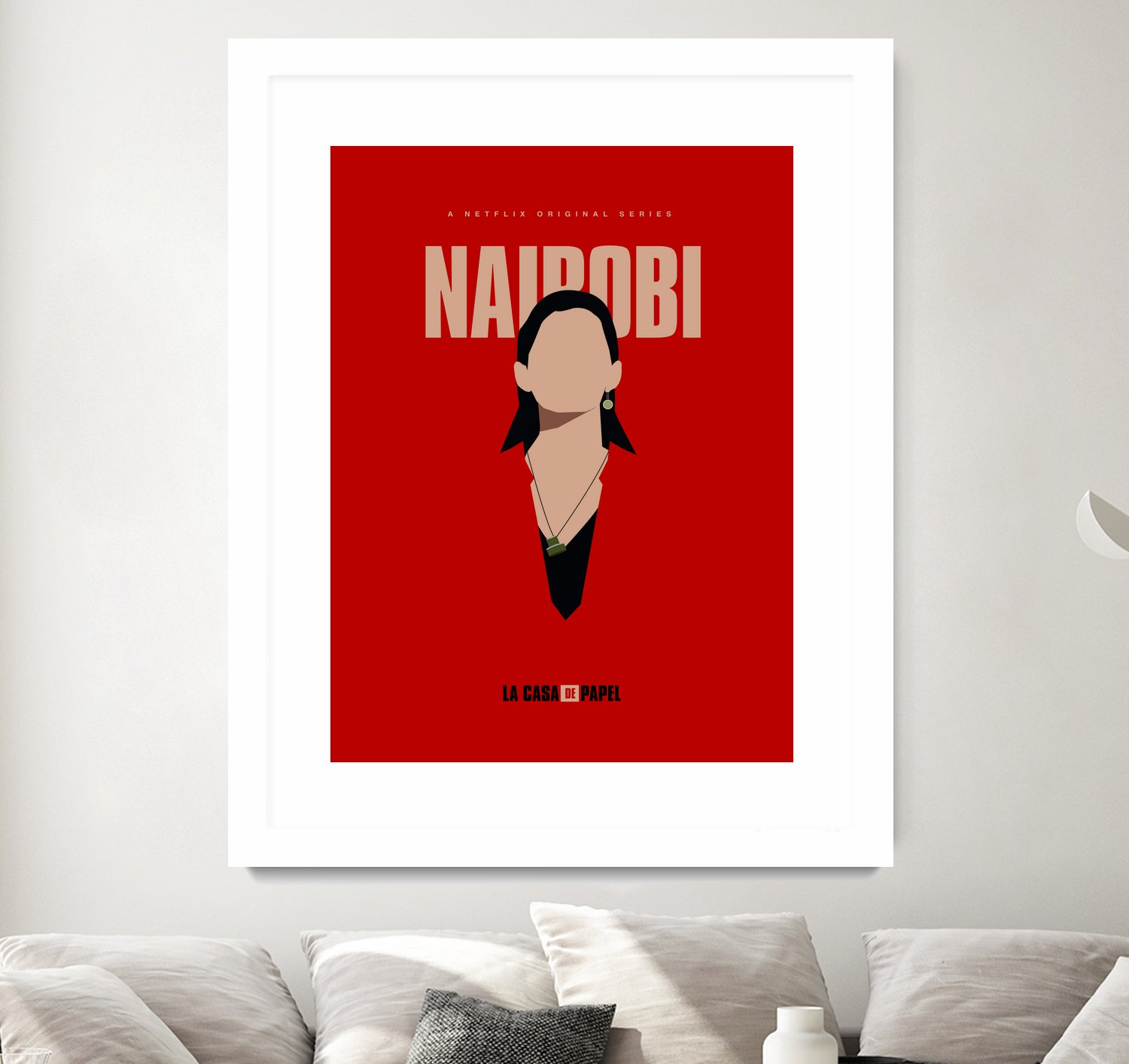 Nairobi art print by Megenta Studio on GIANT ART - red photo illustration