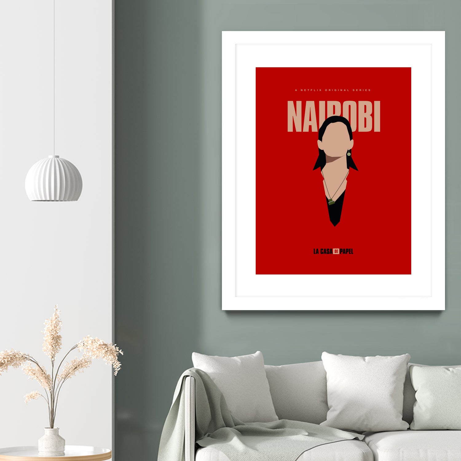 Nairobi art print by Megenta Studio on GIANT ART - red photo illustration