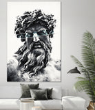 Zeus the king of gods by Menelaos Trompoukis on GIANT ART - gray digital painting