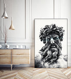 Zeus the king of gods by Menelaos Trompoukis on GIANT ART - gray digital painting