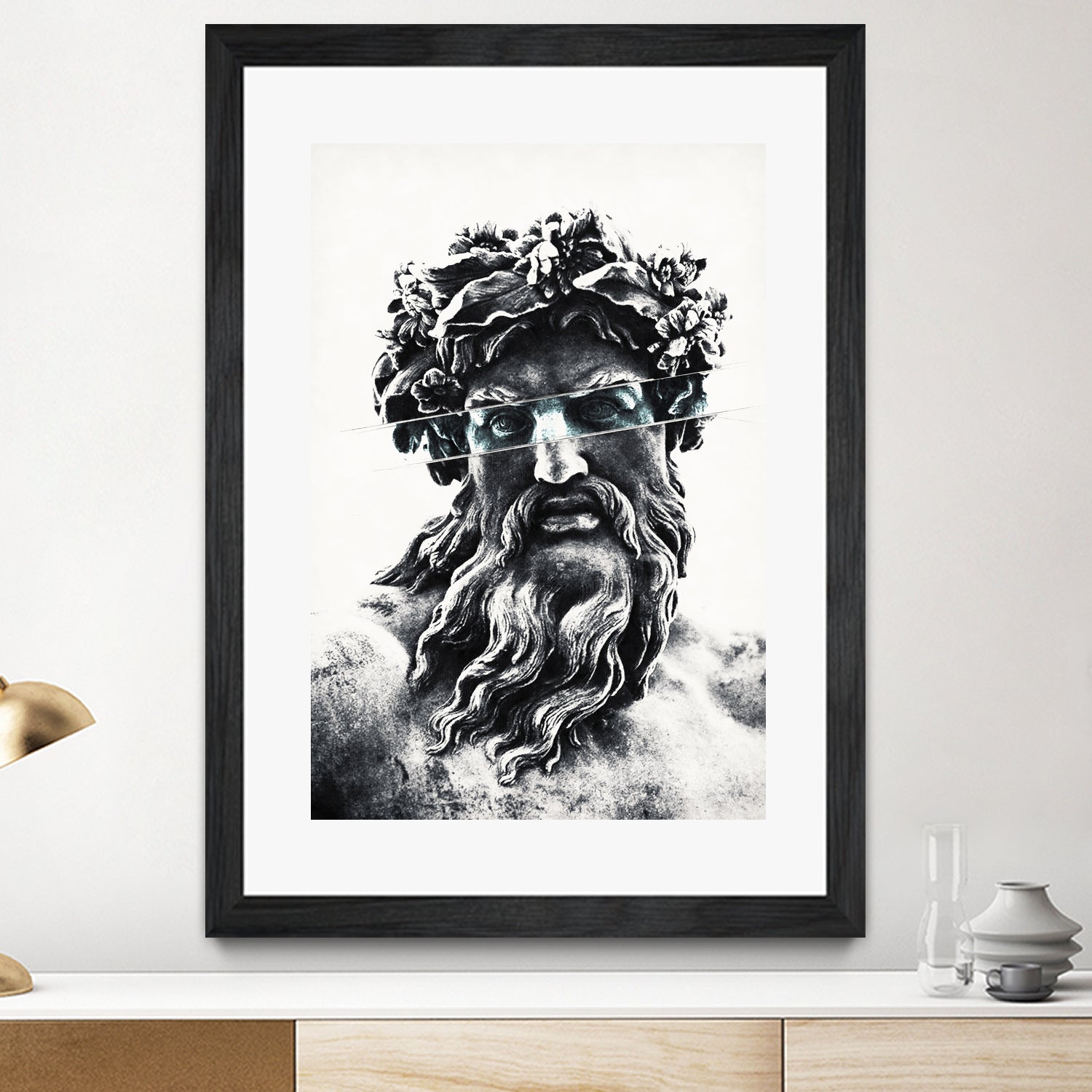 Zeus the king of gods by Menelaos Trompoukis on GIANT ART - gray digital painting