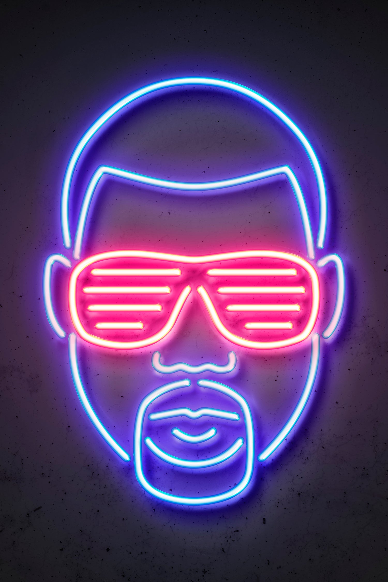 Kanye West by Octavian Mihai Mielu on GIANT ART - blue character design