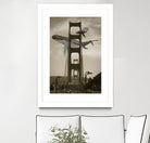 Whale Watching at the Golden Gate Bridge by David Loblaw on GIANT ART - gray photo illustration