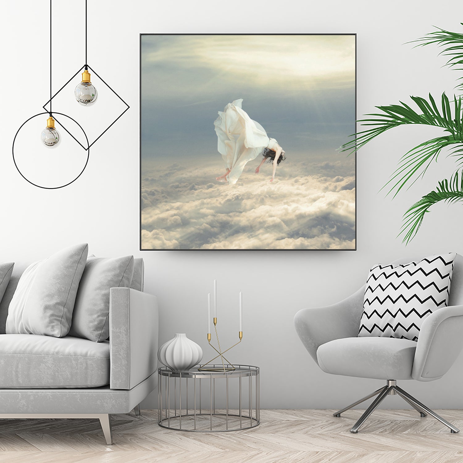 Free Falling Dream by Richard Davis on GIANT ART - yellow digital painting