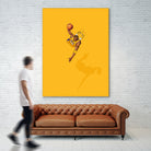 Frequent Fliers / Kobe by Jason Ratliff on GIANT ART - yellow digital painting