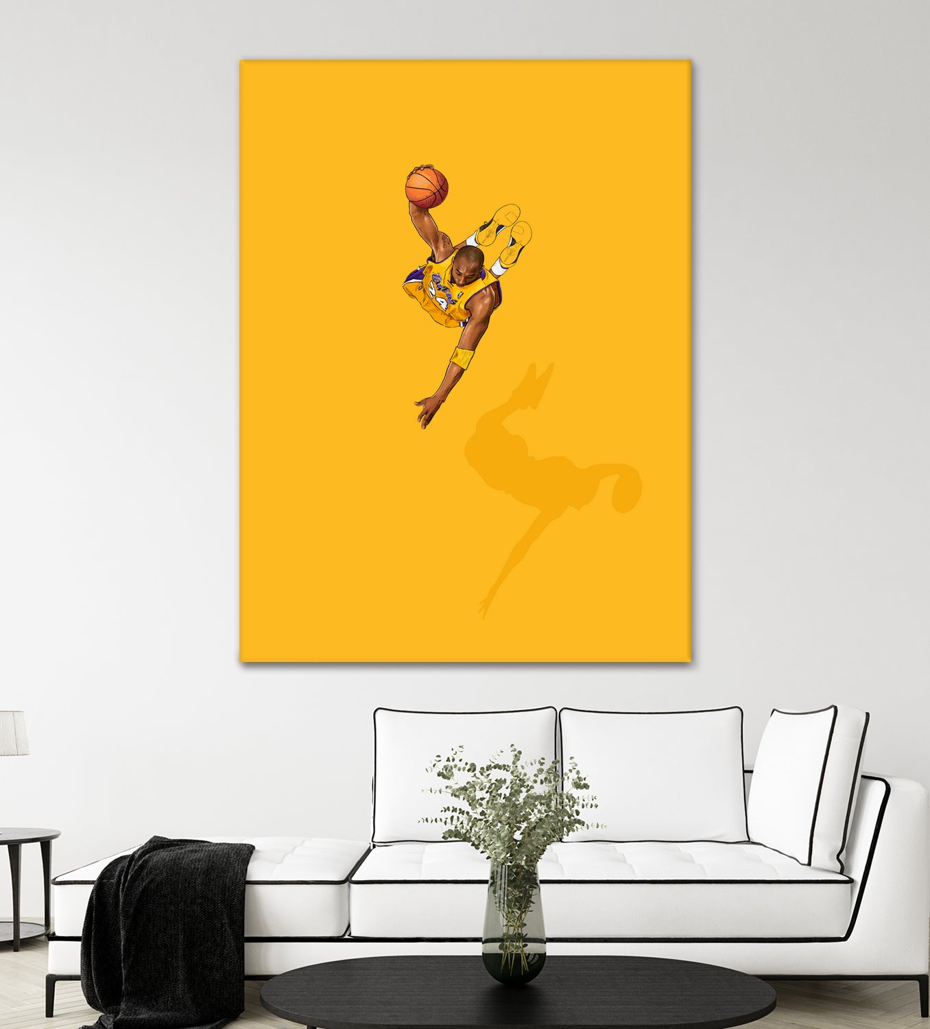 Frequent Fliers / Kobe by Jason Ratliff on GIANT ART - yellow digital painting