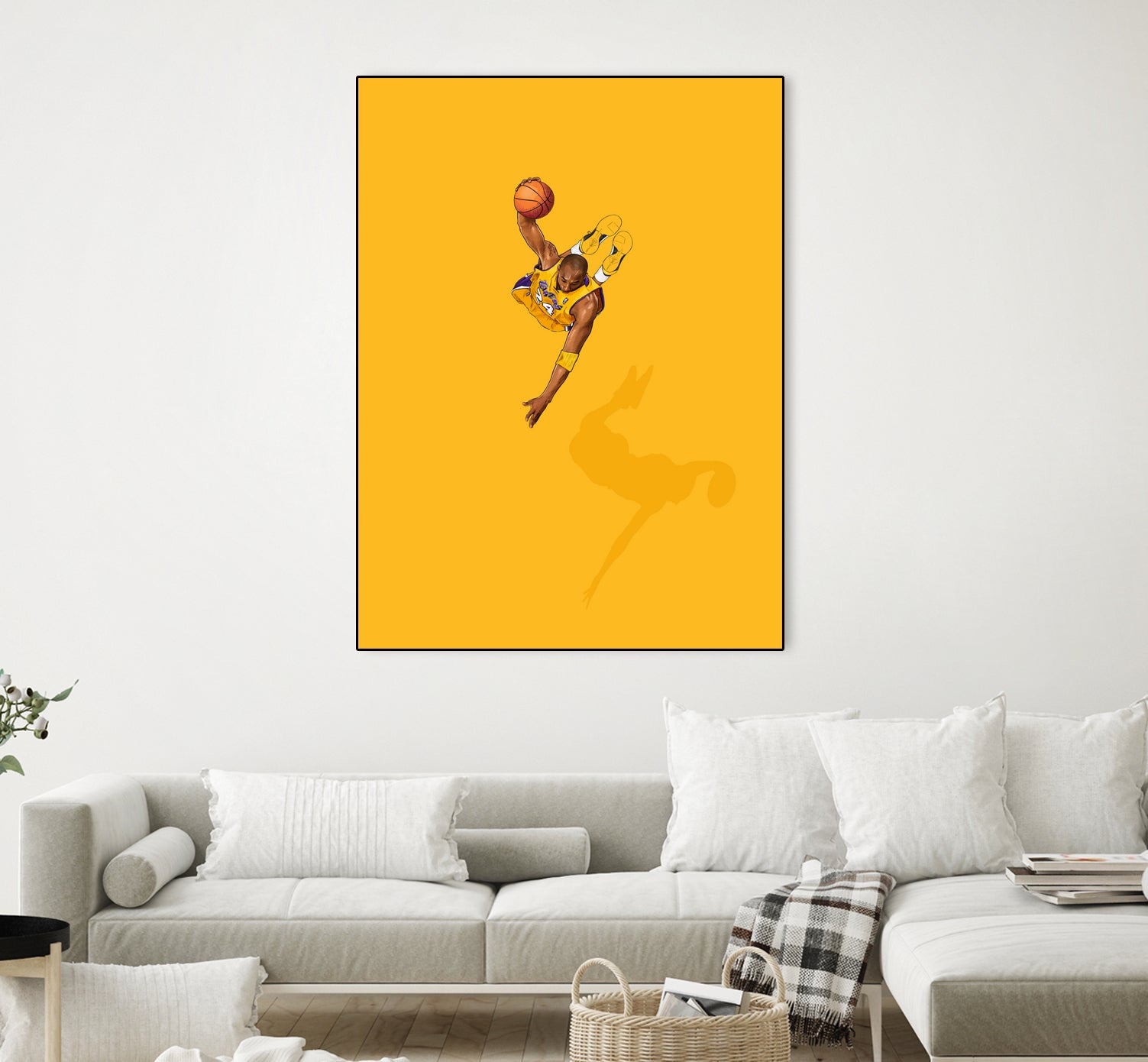 Frequent Fliers / Kobe by Jason Ratliff on GIANT ART - yellow digital painting