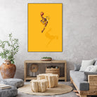 Frequent Fliers / Kobe by Jason Ratliff on GIANT ART - yellow digital painting