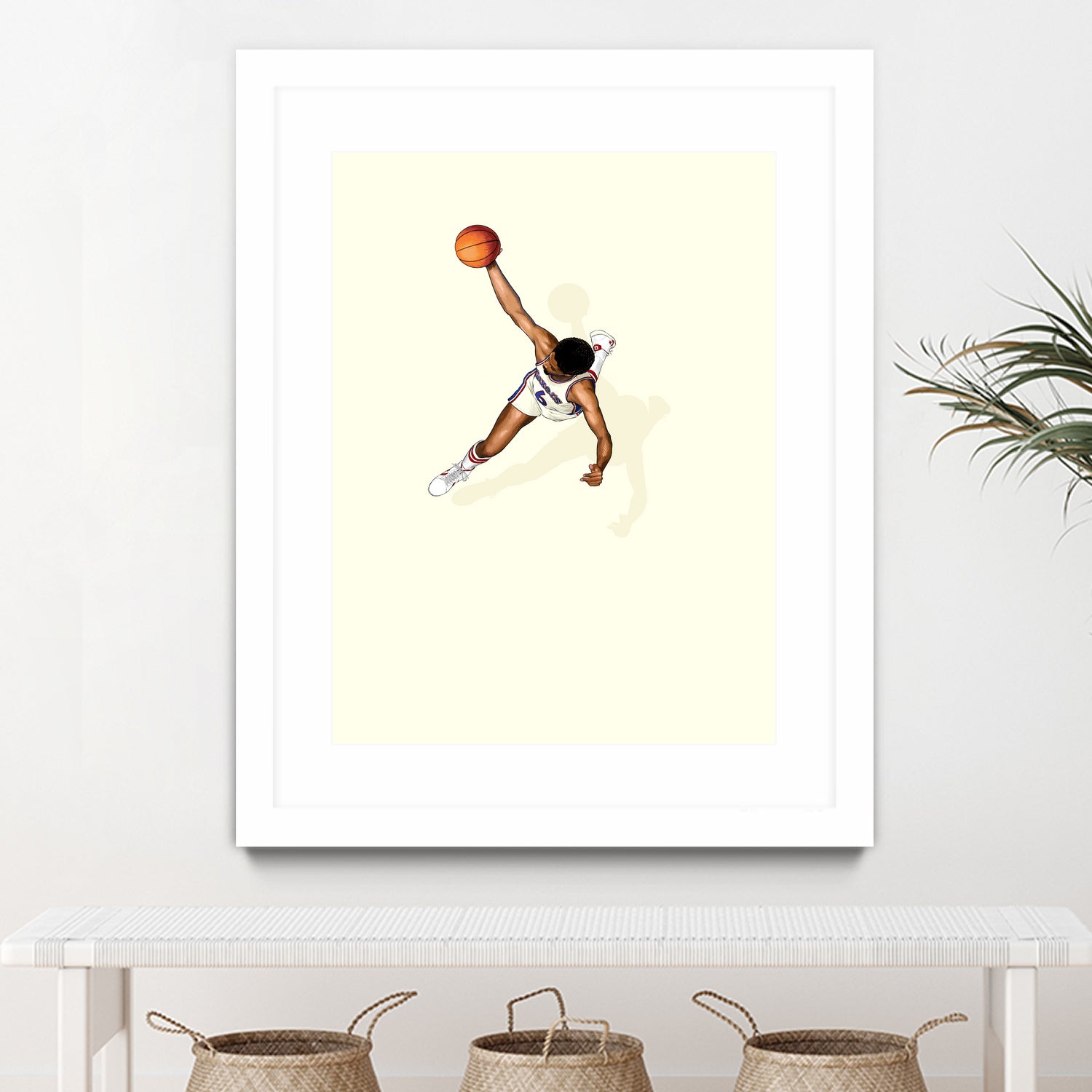 Frequent Fliers / Dr. J by Jason Ratliff on GIANT ART - white digital painting