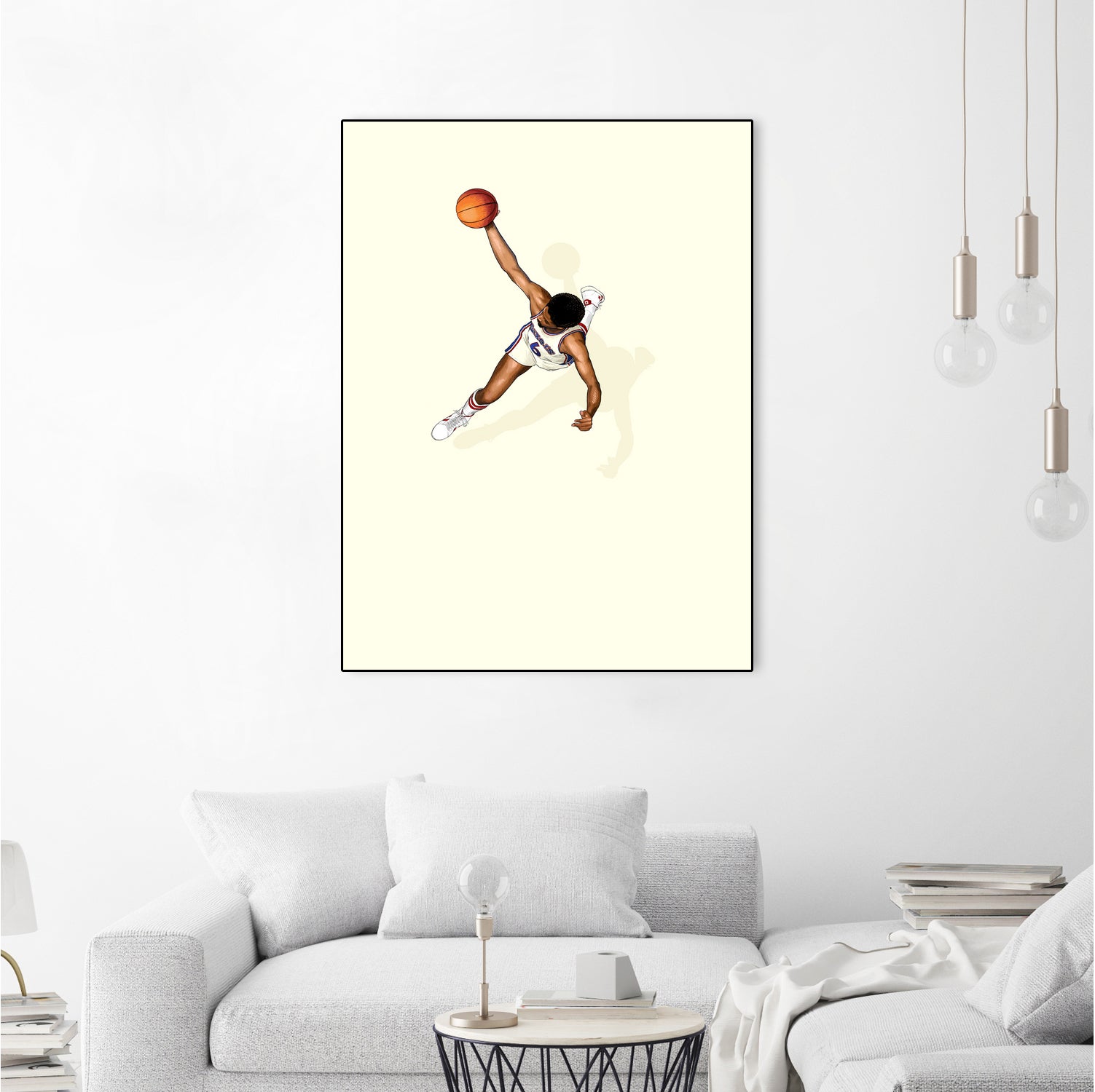 Frequent Fliers / Dr. J by Jason Ratliff on GIANT ART - white digital painting