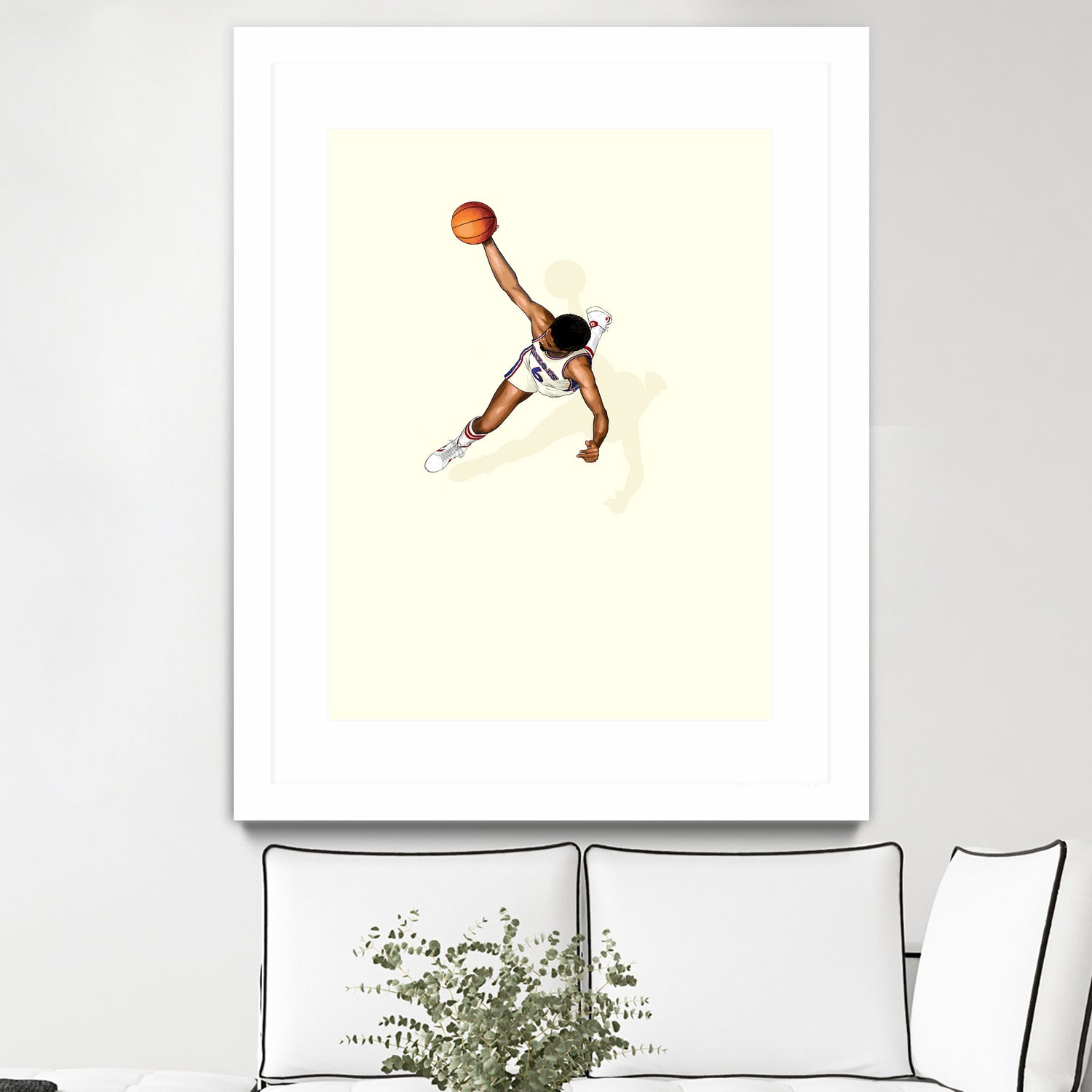 Frequent Fliers / Dr. J by Jason Ratliff on GIANT ART - white digital painting