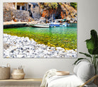 alypa beach mani greece by Haris Kavalla on GIANT ART - green photo illustration