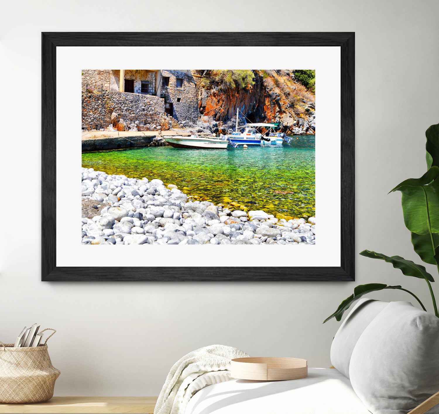 alypa beach mani greece by Haris Kavalla on GIANT ART - green photo illustration