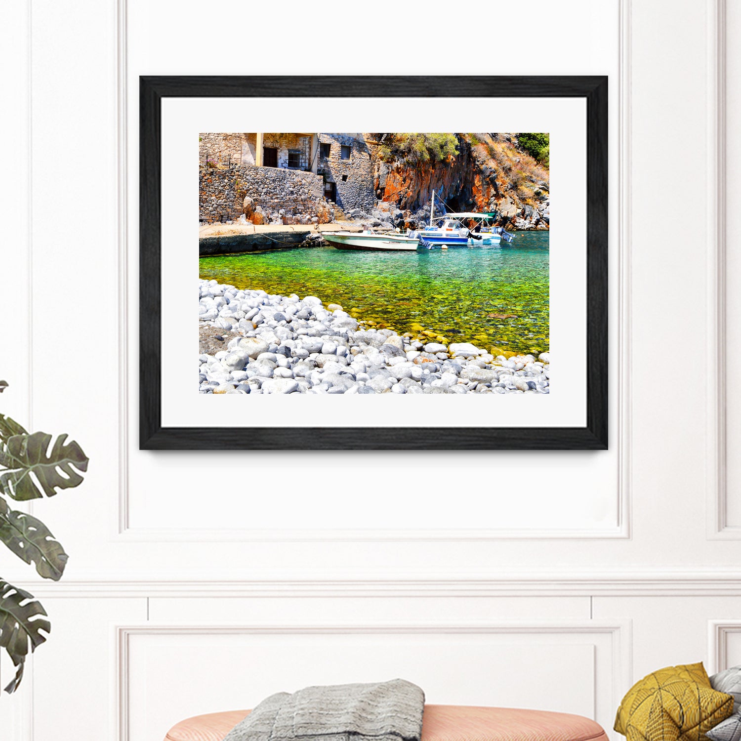 alypa beach mani greece by Haris Kavalla on GIANT ART - green photo illustration