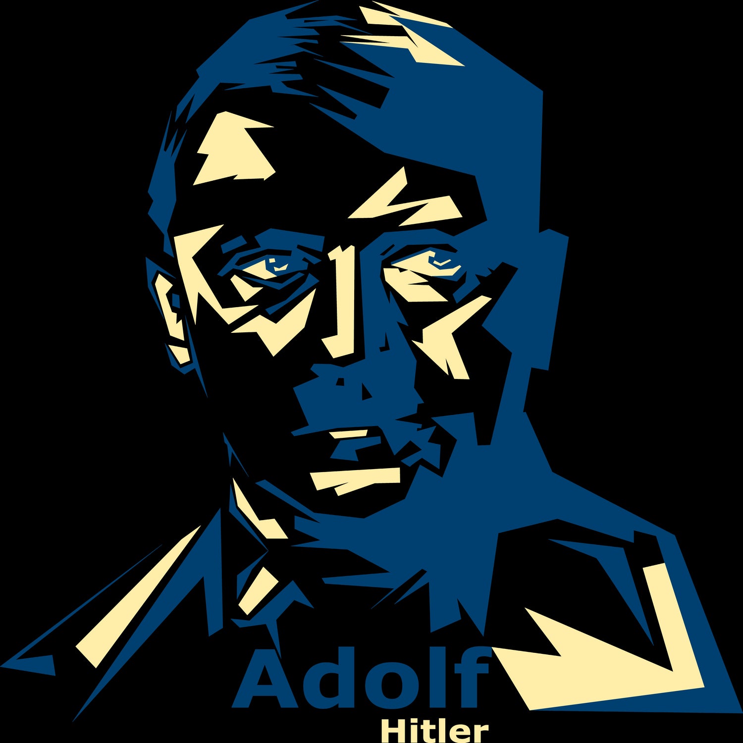 HITLER by Alfin Studio on GIANT ART - white photo illustration