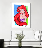 Ariel | The Little Mermaid | Pop Art by William Cuccio on GIANT ART - red digital painting