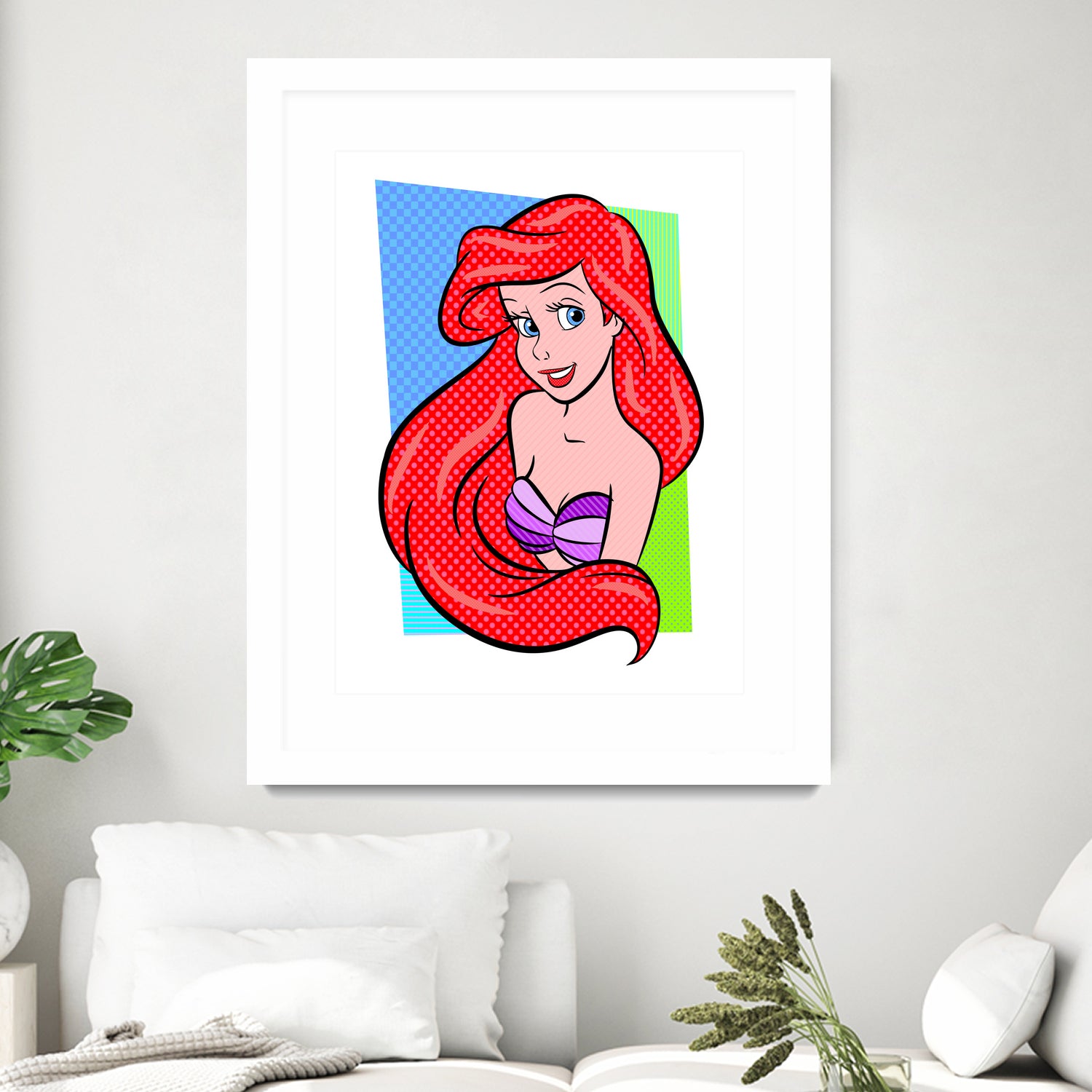 Ariel | The Little Mermaid | Pop Art by William Cuccio on GIANT ART - red digital painting