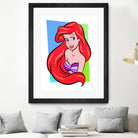 Ariel | The Little Mermaid | Pop Art by William Cuccio on GIANT ART - red digital painting