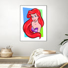 Ariel | The Little Mermaid | Pop Art by William Cuccio on GIANT ART - red digital painting