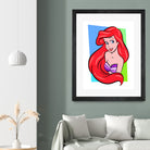 Ariel | The Little Mermaid | Pop Art by William Cuccio on GIANT ART - red digital painting