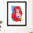 Ariel | The Little Mermaid | Pop Art by William Cuccio on GIANT ART - red digital painting