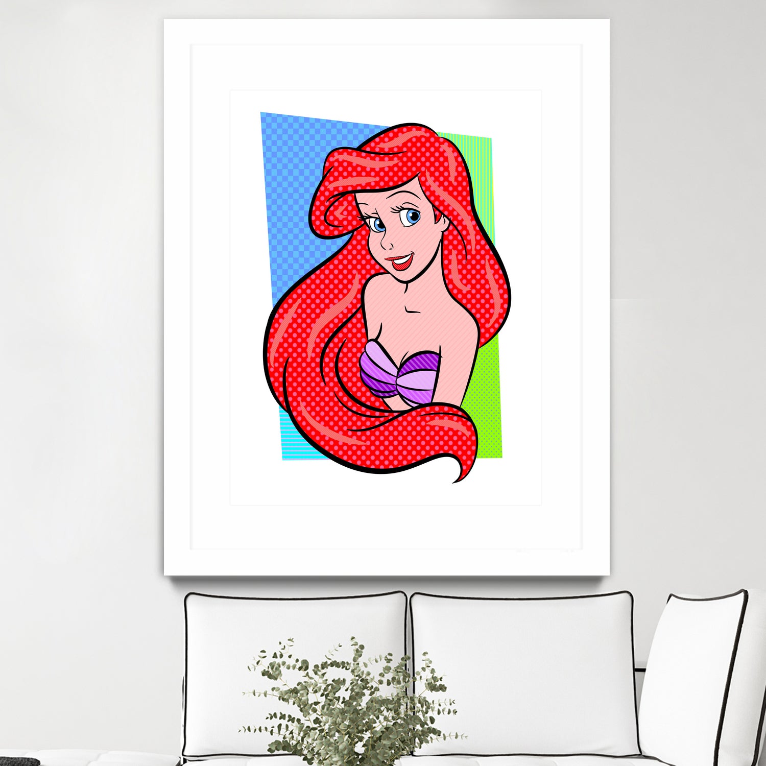 Ariel | The Little Mermaid | Pop Art by William Cuccio on GIANT ART - red digital painting