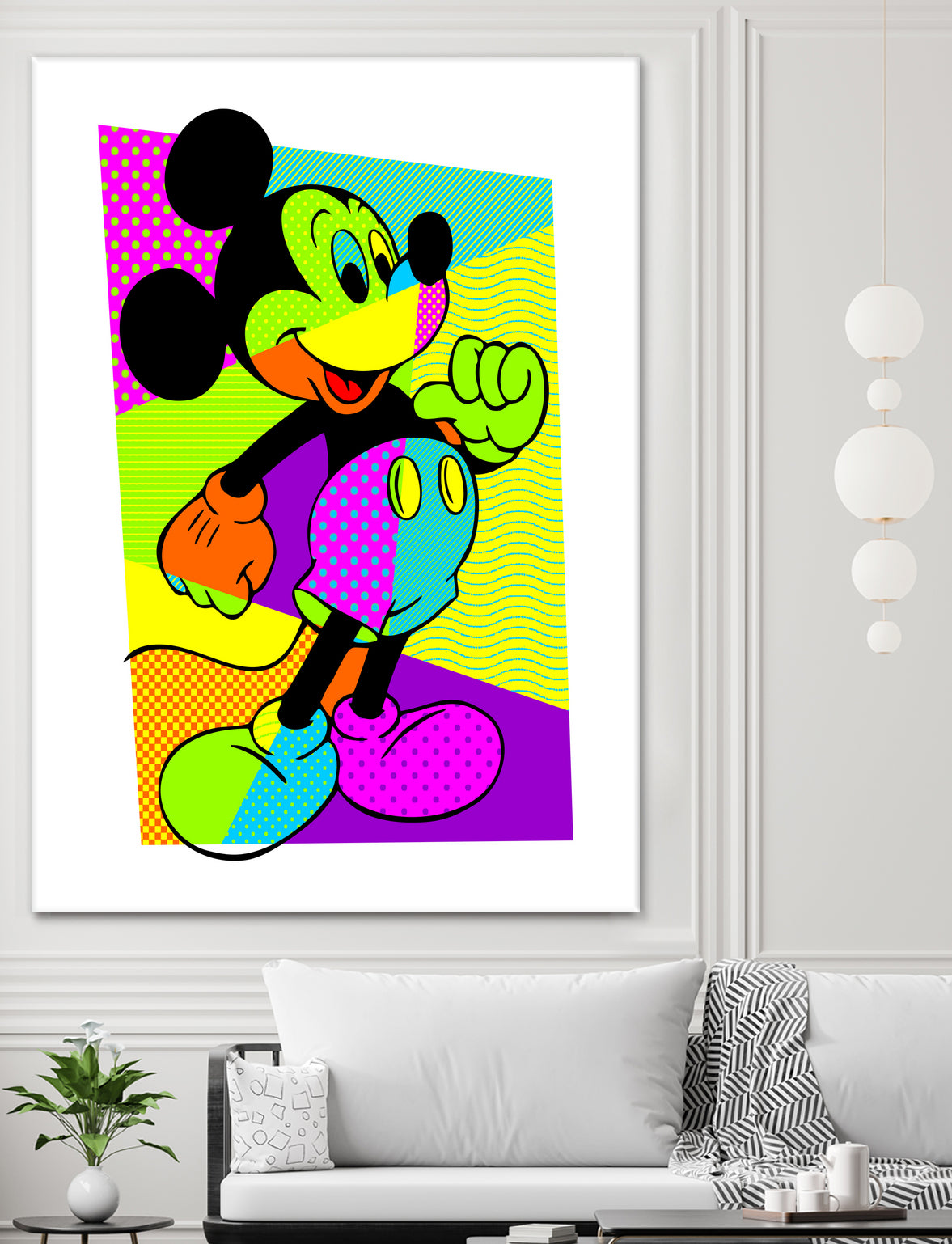 Mickey Mouse | Pop Art by William Cuccio on GIANT ART - green digital painting