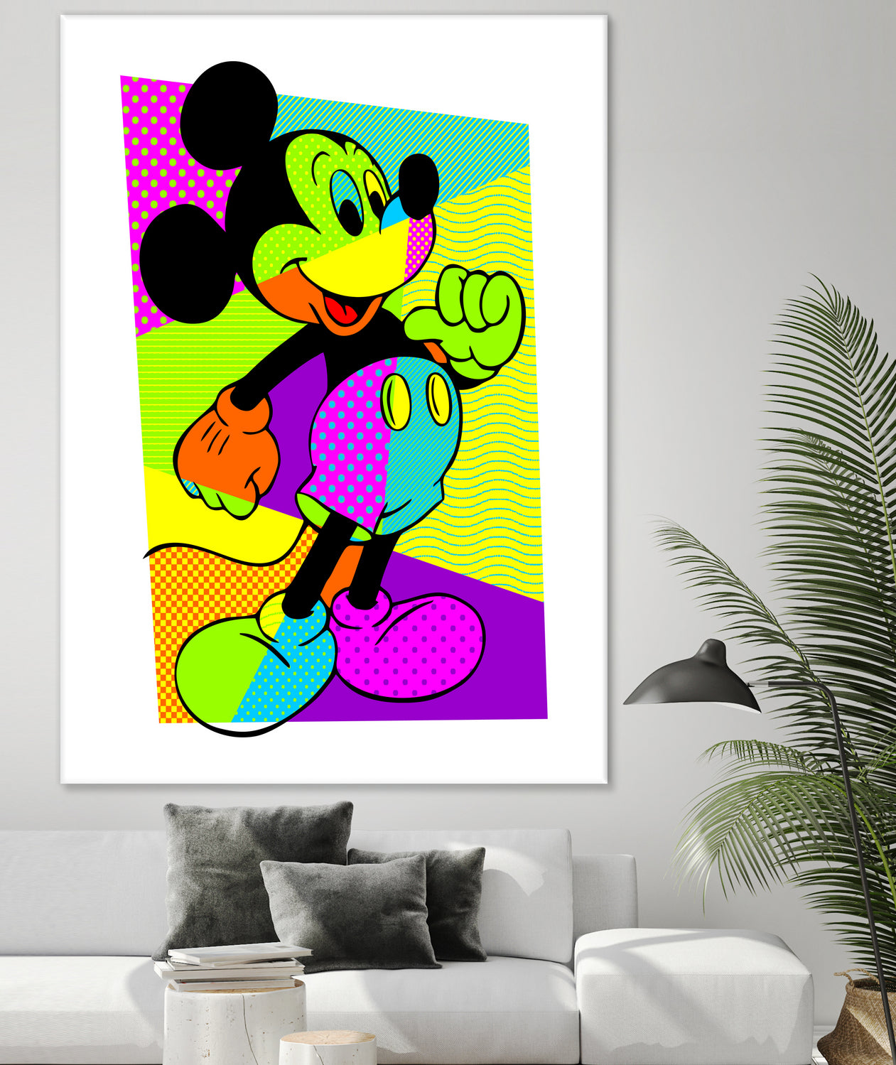 Mickey Mouse | Pop Art by William Cuccio on GIANT ART - green digital painting