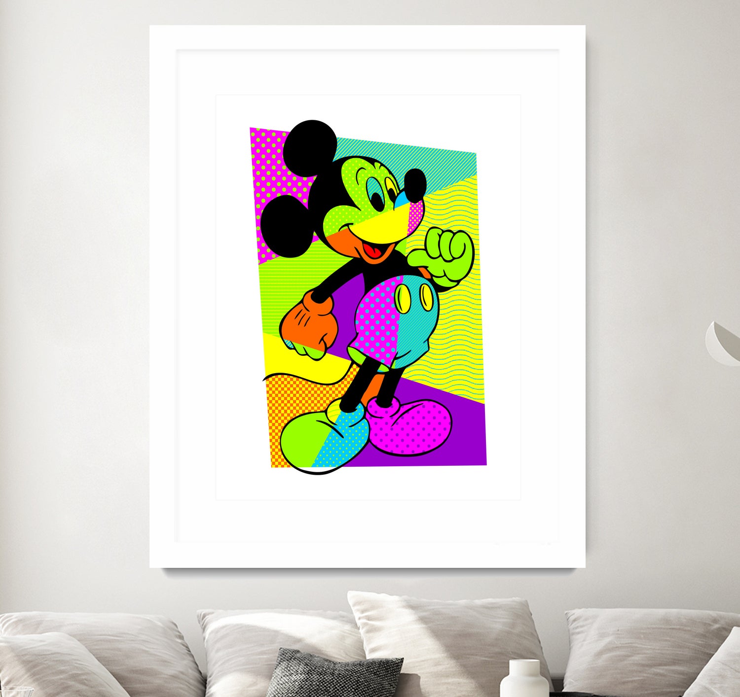 Mickey Mouse | Pop Art by William Cuccio on GIANT ART - green digital painting