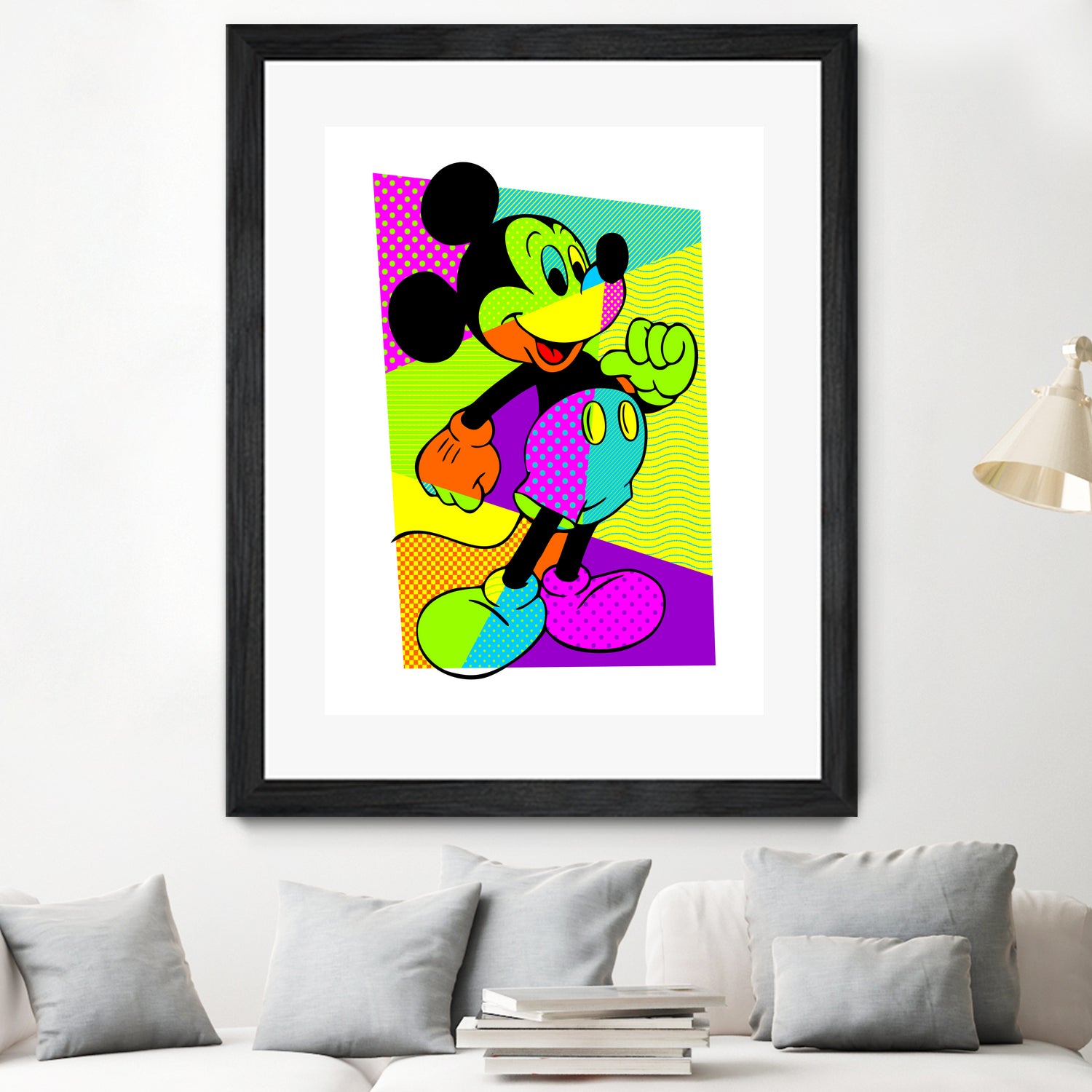 Mickey Mouse | Pop Art by William Cuccio on GIANT ART - green digital painting