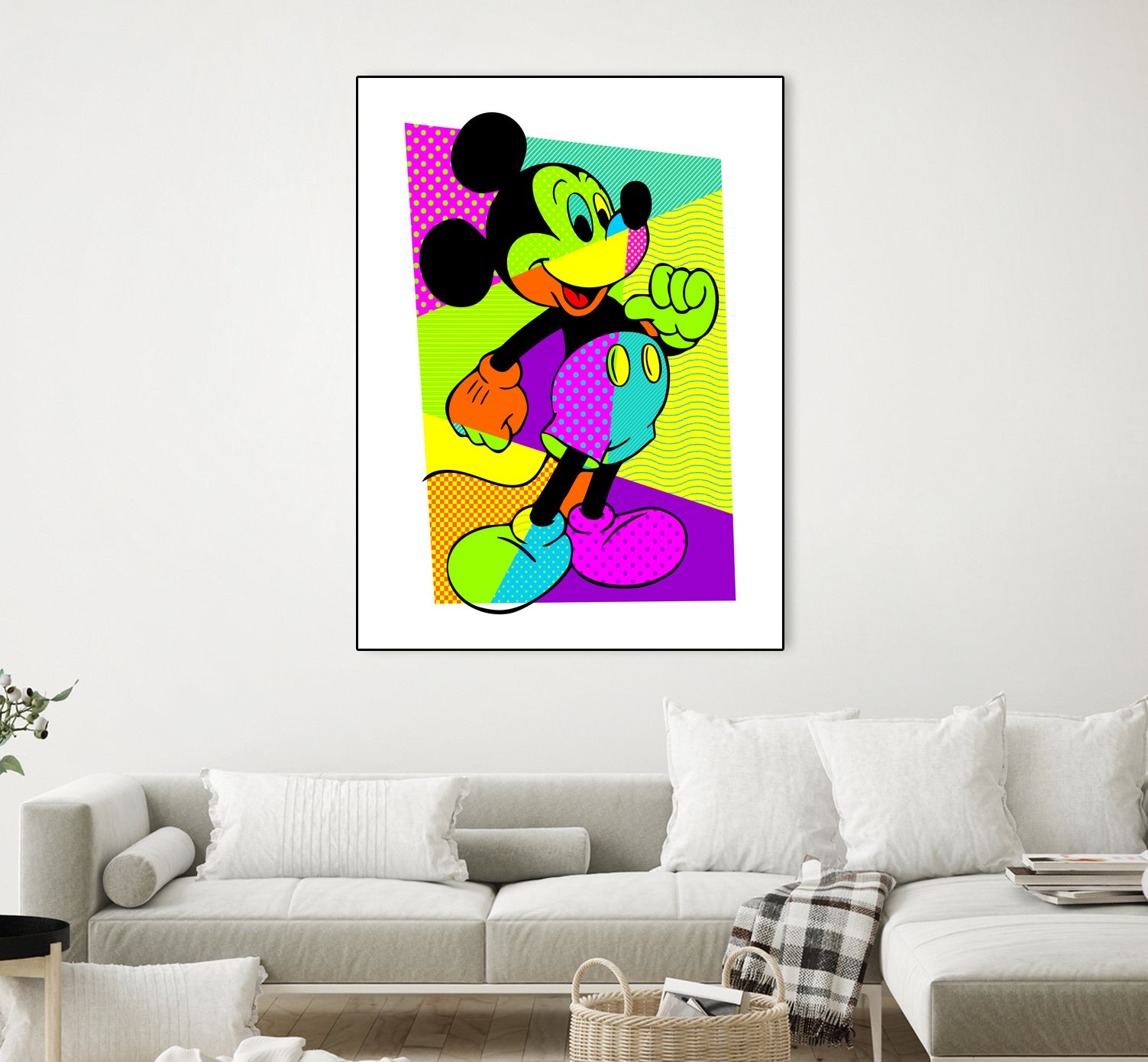 Mickey Mouse | Pop Art by William Cuccio on GIANT ART - green digital painting