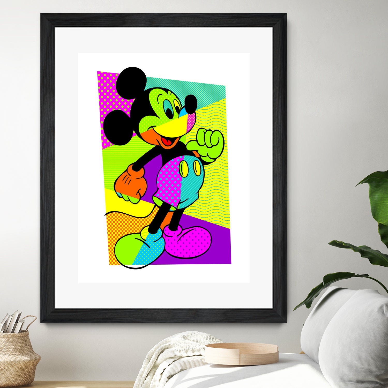 Mickey Mouse | Pop Art by William Cuccio on GIANT ART - green digital painting