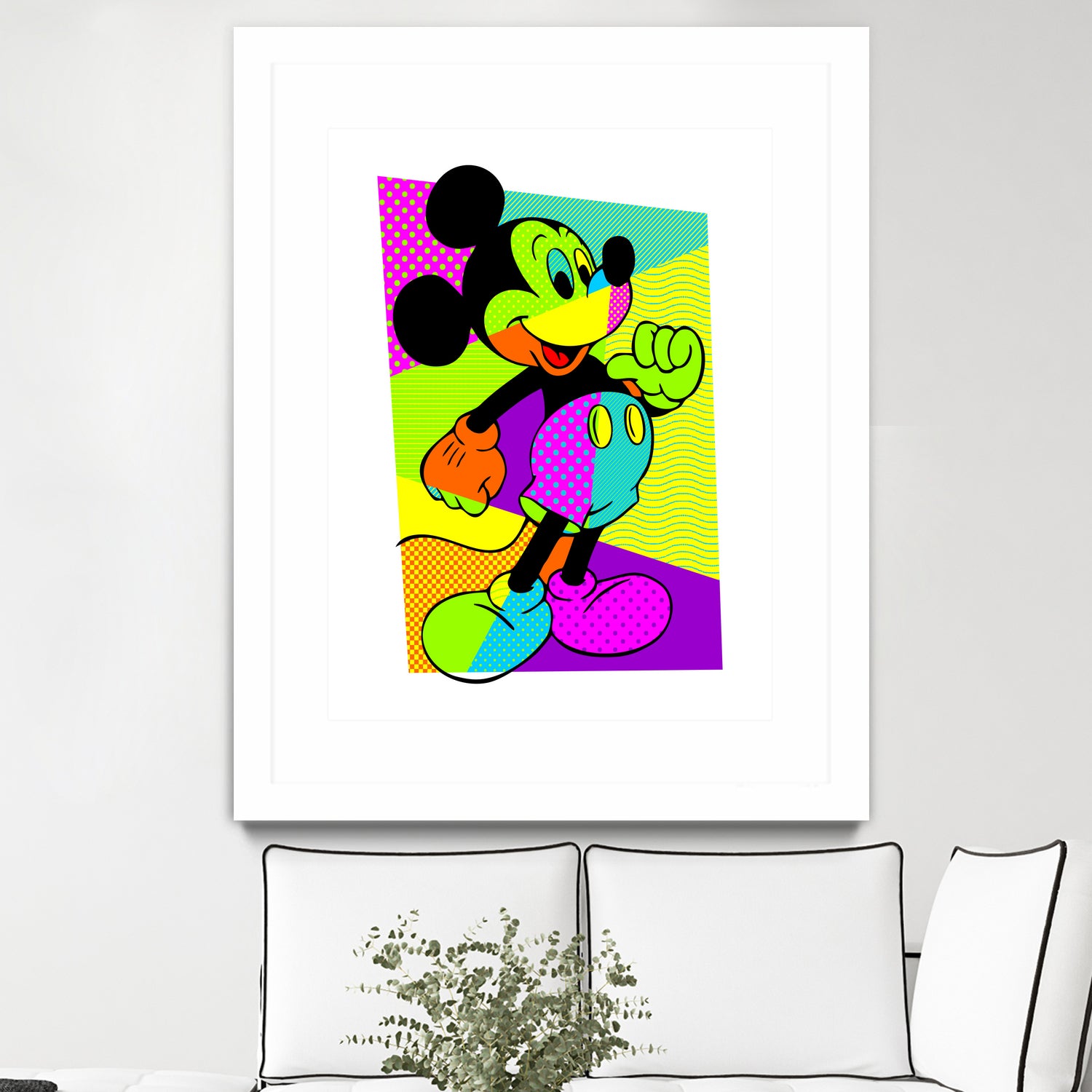 Mickey Mouse | Pop Art by William Cuccio on GIANT ART - green digital painting