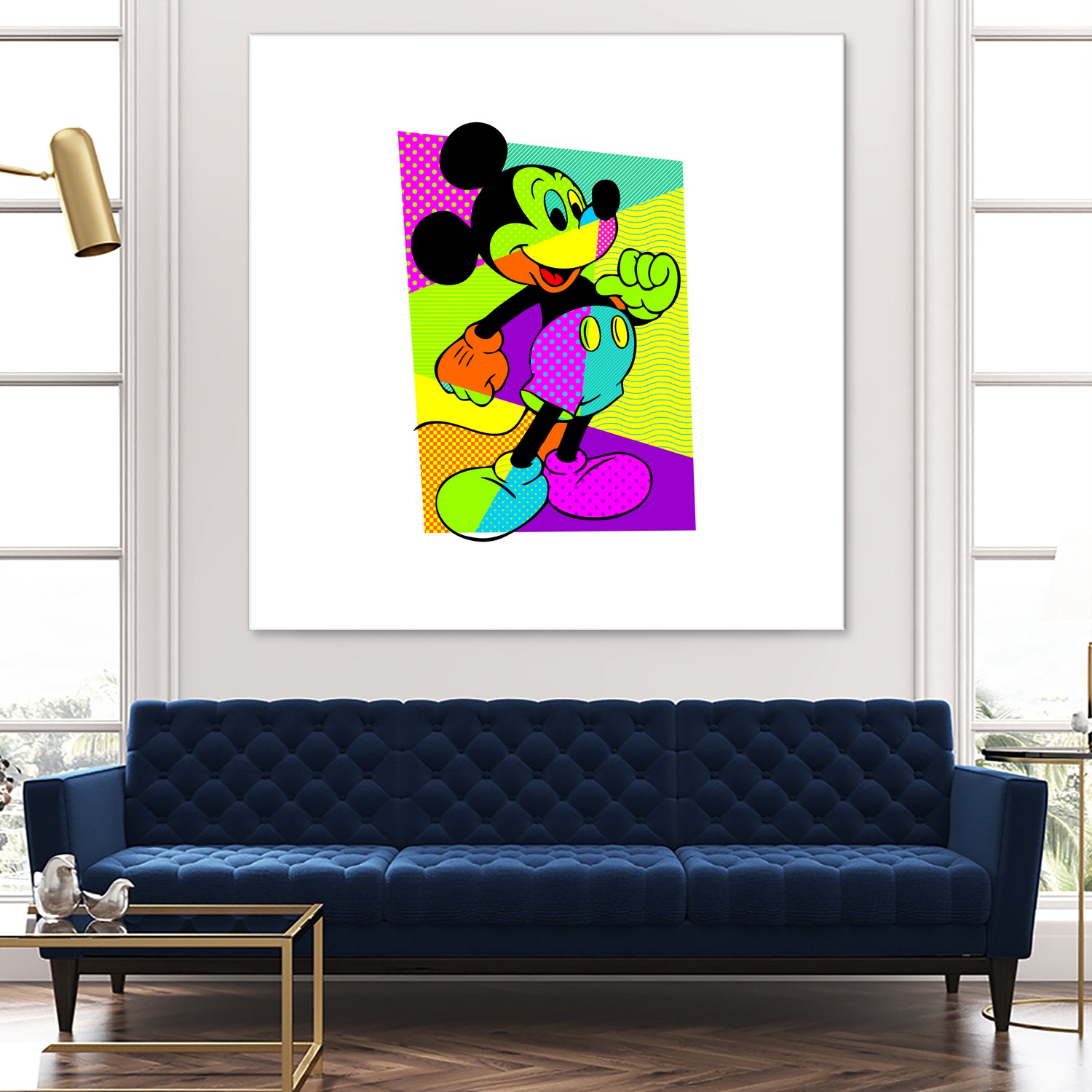 Mickey Mouse | Pop Art by William Cuccio on GIANT ART - green digital painting