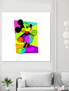 Mickey Mouse | Pop Art by William Cuccio on GIANT ART - green digital painting