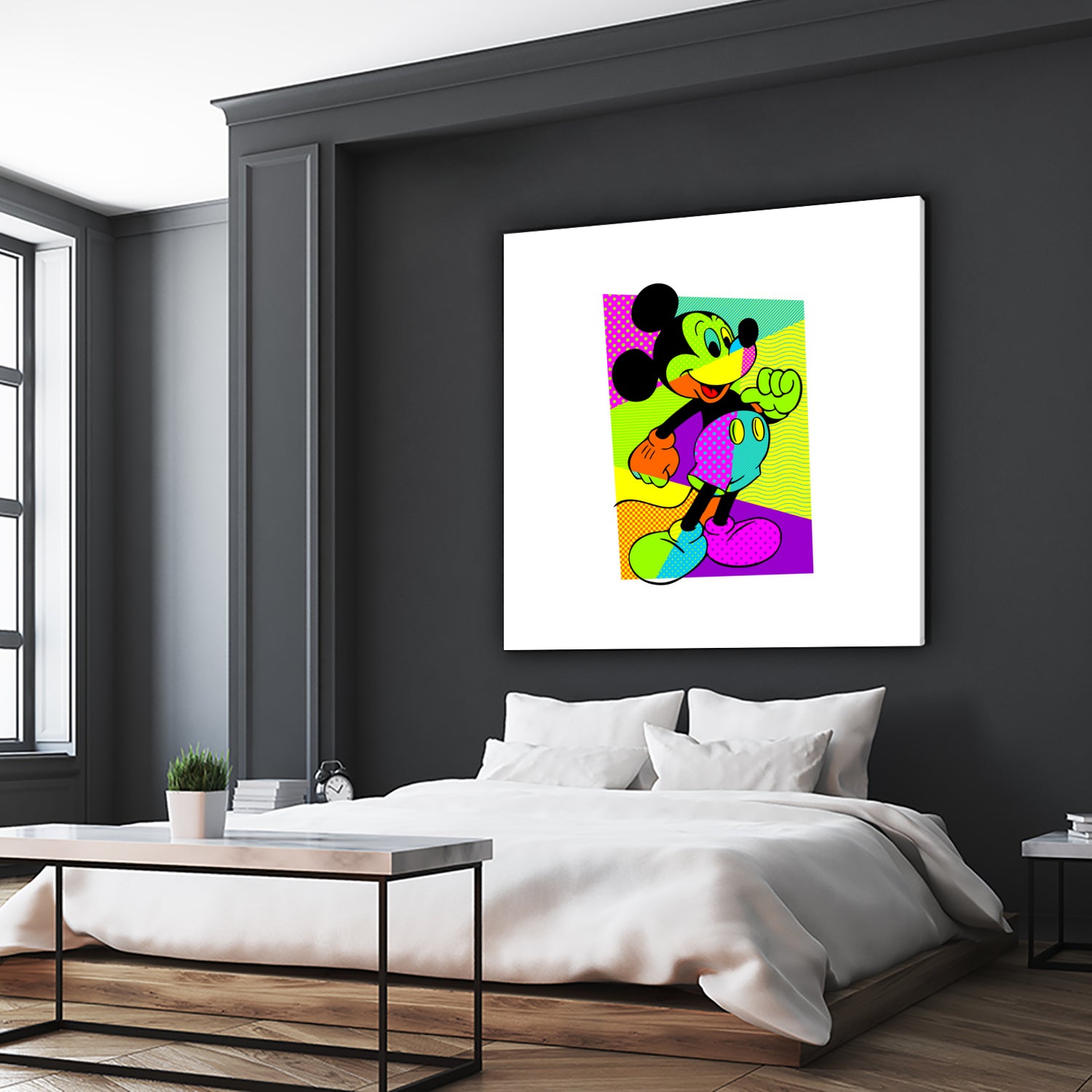 Mickey Mouse | Pop Art by William Cuccio on GIANT ART - green digital painting