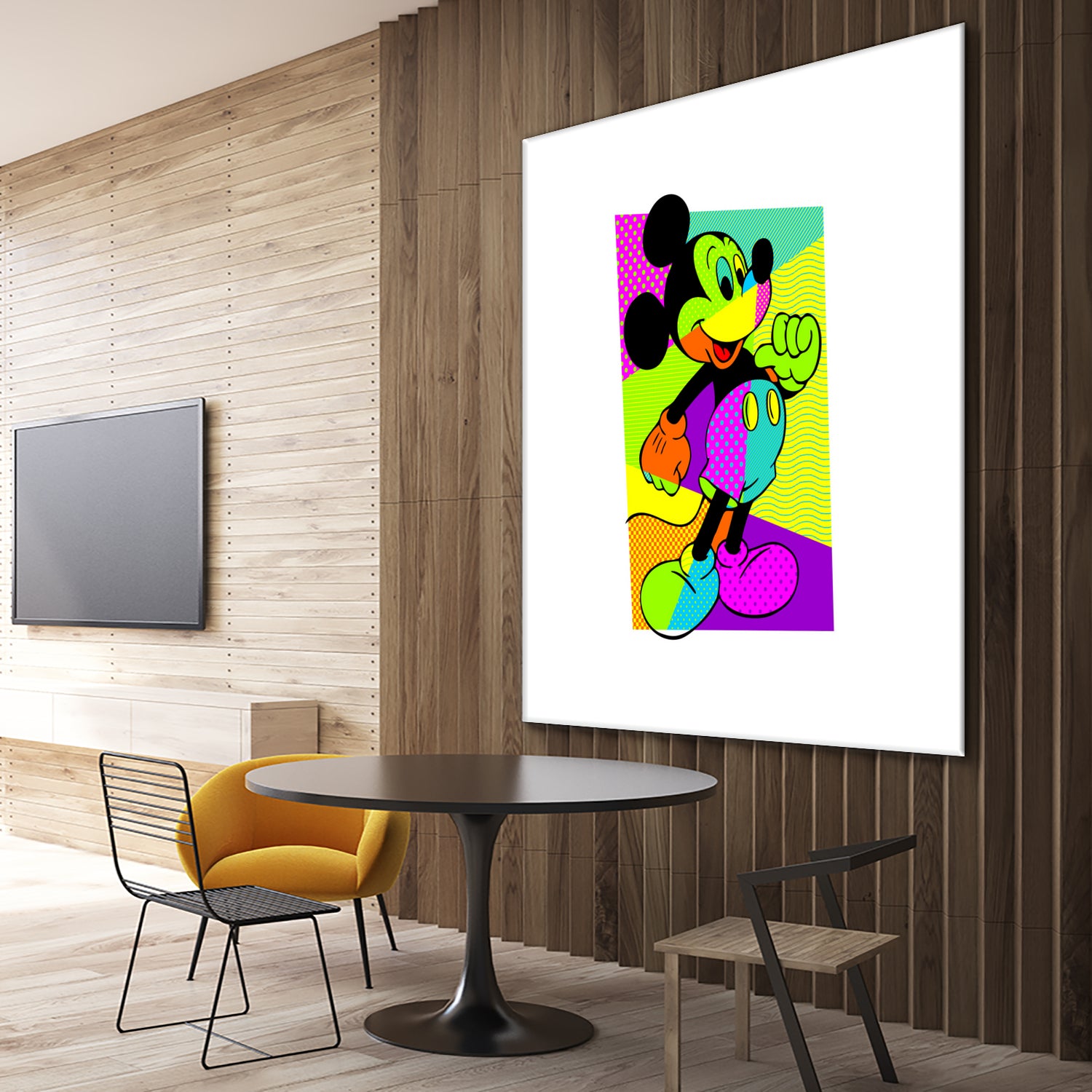 Mickey Mouse | Pop Art by William Cuccio on GIANT ART - green digital painting