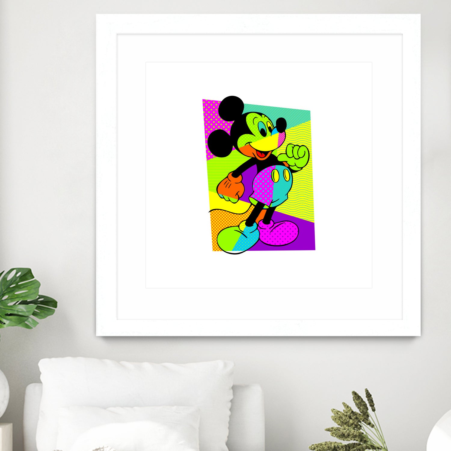 Mickey Mouse | Pop Art by William Cuccio on GIANT ART - green digital painting