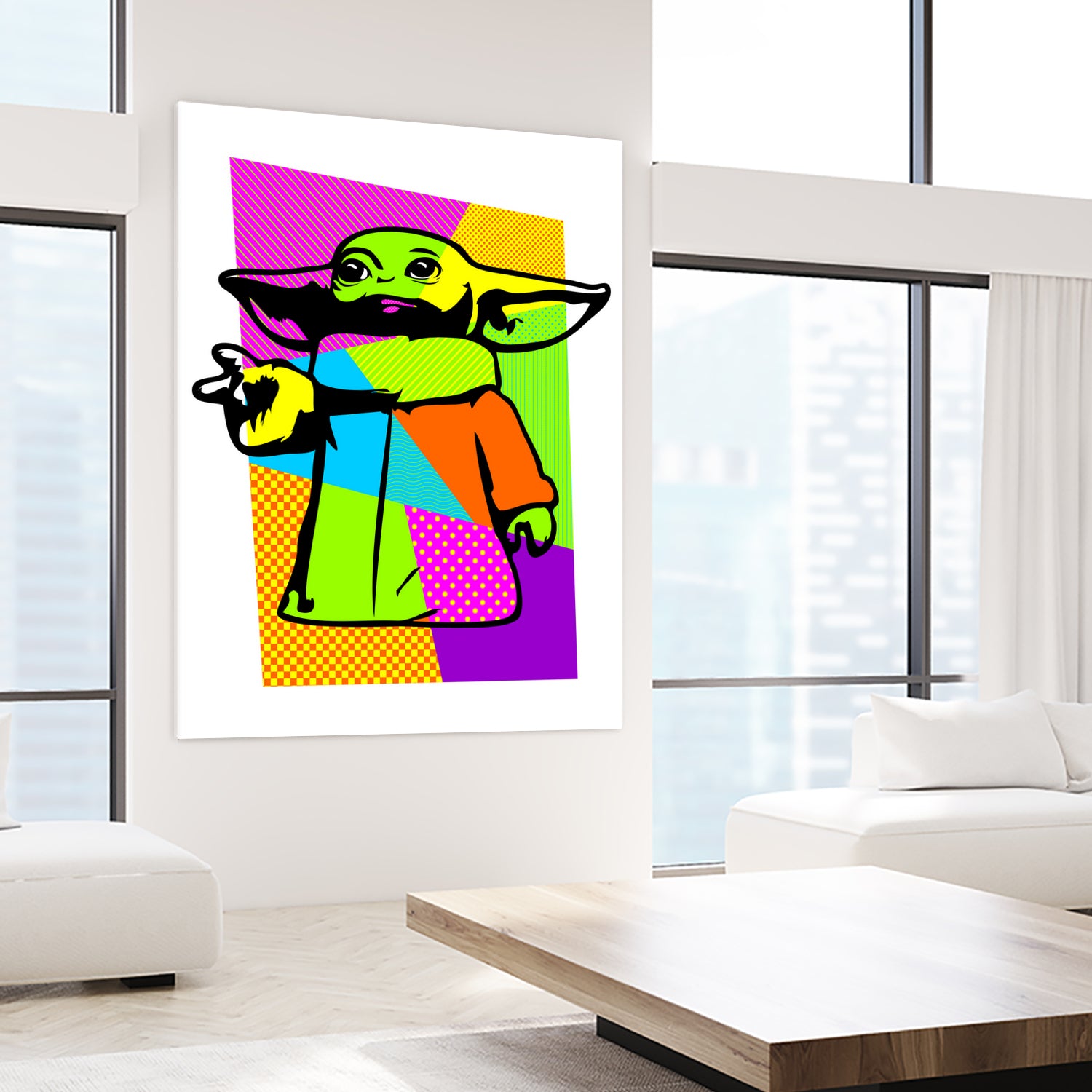 The Child | Baby Yoda | Mandalorian | Pop Art by William Cuccio on GIANT ART - green digital painting