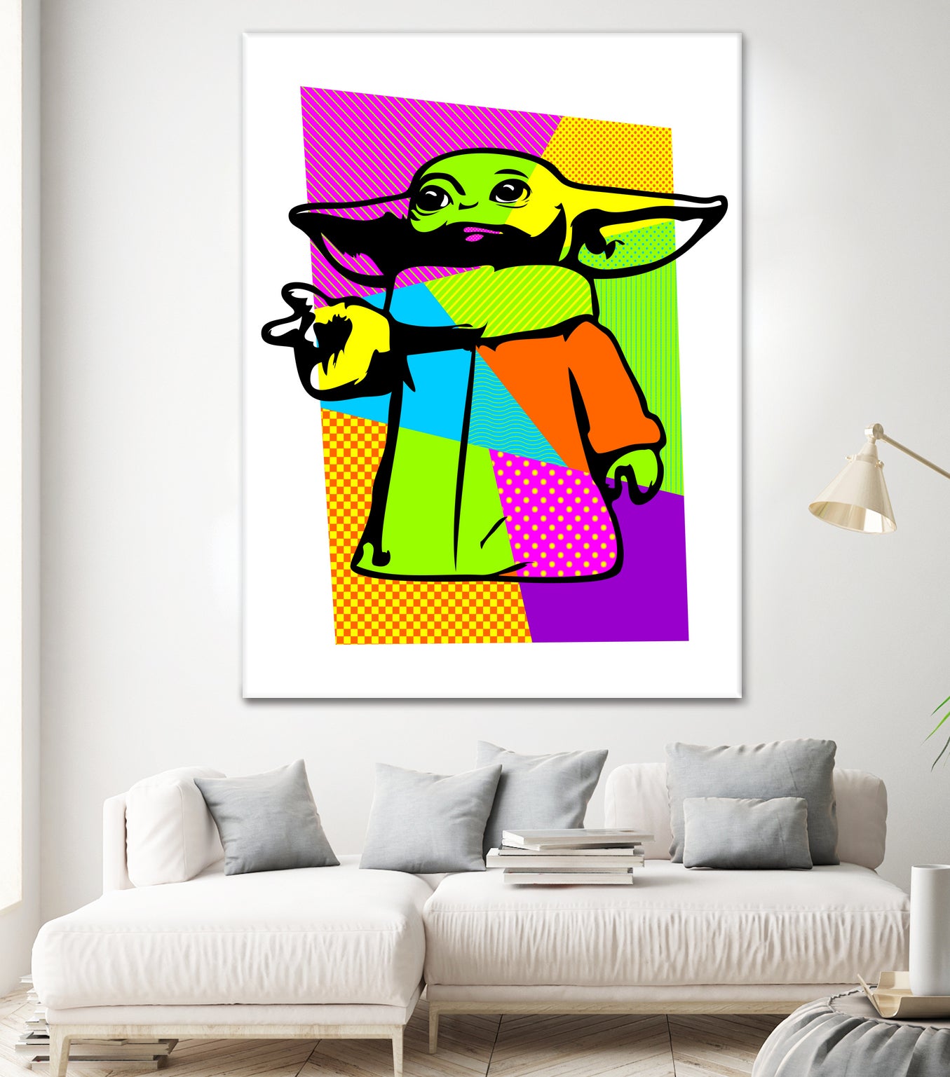 The Child | Baby Yoda | Mandalorian | Pop Art by William Cuccio on GIANT ART - green digital painting