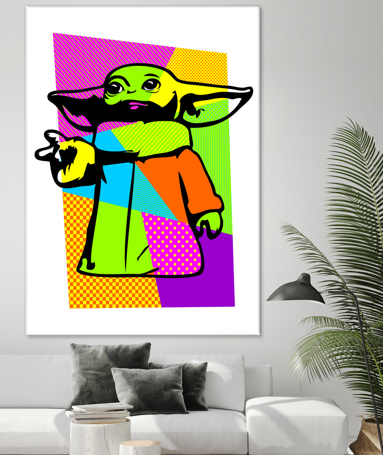 The Child | Baby Yoda | Mandalorian | Pop Art by William Cuccio on GIANT ART - green digital painting